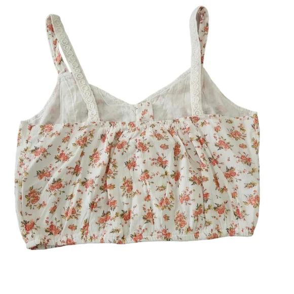 Small American Eagle floral Crop Top - Picture 4 of 13